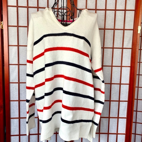 Rachel Zoe Sweaters - Rachel Zoe Hooded Striped Knit Sweater NWT
